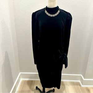 ELOQUII velvet mini dress with wrap skirt detail- Size 16